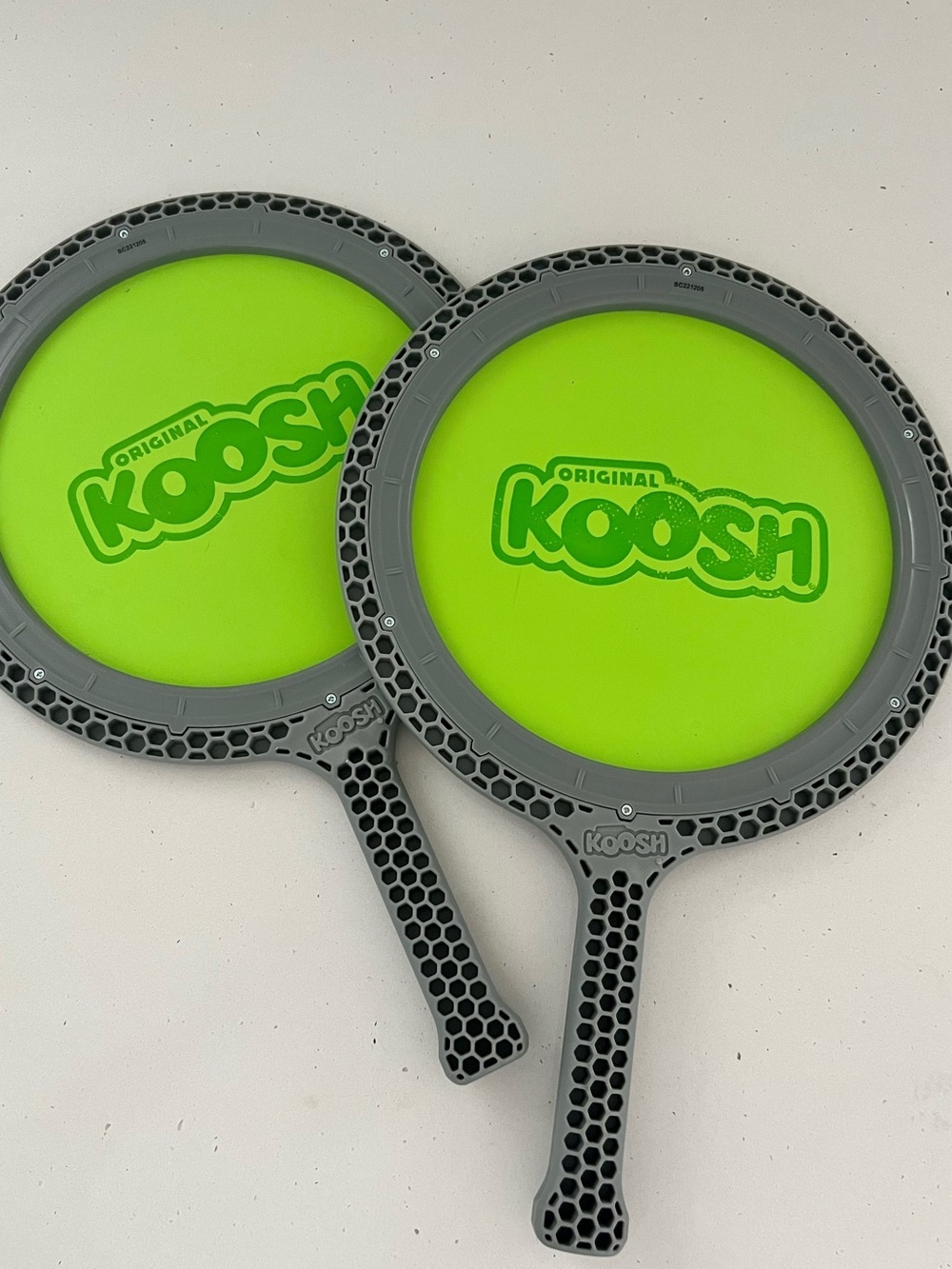 Koosh Double Paddle Playset Set of 2 Green Outdoor Beach Backyard Game